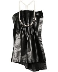 Junya Watanabe - Pearl-Detail Pleated Blouse - Lyst