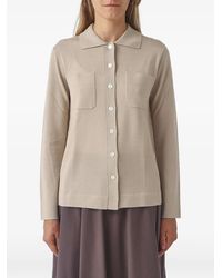 Max Mara - Button-Up Chest-Pocket Cardigan - Lyst
