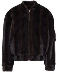 MM6 by Maison Martin Margiela - ジップアップ エコファーボンバージャケット - Lyst