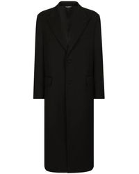 Dolce & Gabbana - Virgin Wool-Blend Coat - Lyst