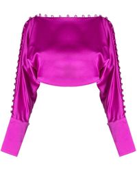 ‎Taller Marmo - Cropped Blouse - Lyst