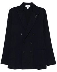 Lardini - Double-Breasted Patch-Pocket Jacket - Lyst