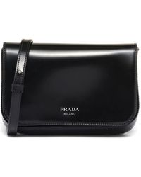 Prada - Sac En Cuir À Logo Imprimé - Lyst