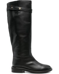 Via Roma 15 - 30Mm Buckle-Fastening Leather Boots - Lyst