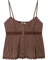 Xirena - Lace-Trimmed Sleeveless Shirt - Lyst