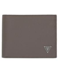 Guess - Logo-Plaque Bi-Fold Wallet - Lyst