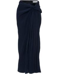 JW Anderson - Draped Maxi Skirt - Lyst