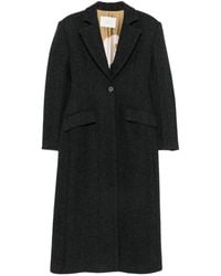 Tela - Herringbone Single-Breasted Coat - Lyst