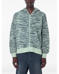 Visvim - Zebra-Pattern Zip-Up Hoodie - Lyst