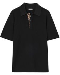 Burberry - Wool Polo Shirt - Lyst