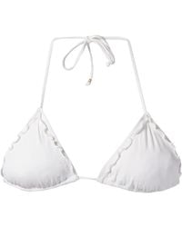 Amir Slama - Ruffled Trim Triangle Bikini Top - Lyst