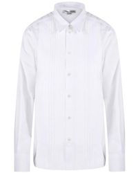 Victoria Beckham - Long-Sleeve Pleated Shirt - Lyst