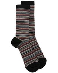 Missoni - Striped Glitter-Knit Socks - Lyst