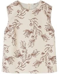 Ports 1961 - Floral-Embroidered Top - Lyst