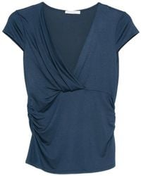 Patrizia Pepe - V-Neck T-Shirt - Lyst