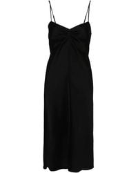 Forte Forte - Robe Mi-Longue En Satin À Design Sans Manches - Lyst