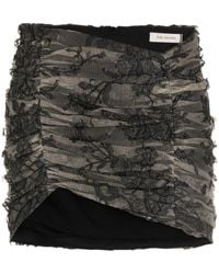 The Mannei - Asymmetric Tulle Miniskirt - Lyst