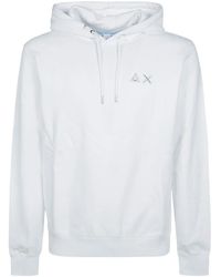 Sun 68 - Sudadera De Algodón Con Capucha Y Logo Bordado - Lyst
