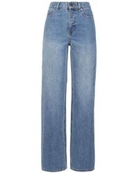 Self-Portrait - Rhinestone-Embellished Straight-Leg Jeans - Lyst