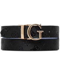 Guess - James Logo-Embossed Reversible Belt - Lyst