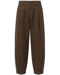 Officina 36 - Pleated Straight-Leg Trousers - Lyst