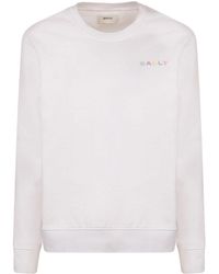 Bally - Logo-Embroidered Organic Cotton Sweatshirt - Lyst