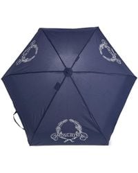 Moschino - Logo-Print Folding Umbrella - Lyst