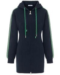 Patrizia Pepe - Side-Stripe Hooded Mini Dress - Lyst