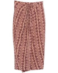 Antik Batik - Dalila Floral-Print Midi Skirt - Lyst