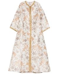 Baruni - Aziza Floral-Jacquard Maxi Dress - Lyst