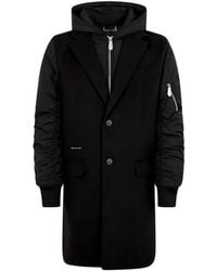 Philipp Plein - Hooded Single-Breasted Coat - Lyst