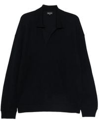 Giorgio Armani - Long-Sleeve Sweater - Lyst