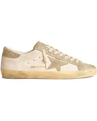 Golden Goose - Super Star Panelled Lace-up Sneakers - Lyst