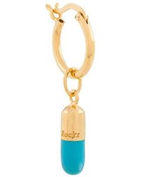 True Rocks Aro con colgante de píldora - Metálico