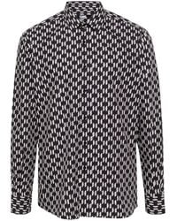 Karl Lagerfeld - All-Over Logo Print Shirt - Lyst