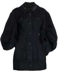 Simone Rocha - Embellished Denim Jacket - Lyst
