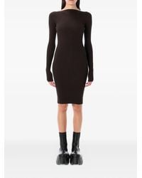 Rick Owens - Long-Sleeve Open-Back Dress - Lyst