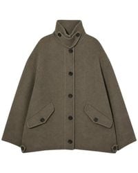 IRO - Button-Up High-Neck Coat - Lyst