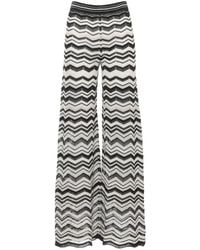 D.exterior - Chevron Lurex Trousers - Lyst