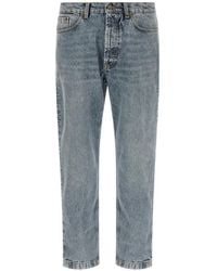 Riviera - Stone-Washed Tapered-Leg Jeans - Lyst