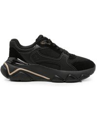 Guess - Panelled Lace-Up Sneakers - Lyst