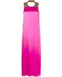 Alysi - Satijnen Maxi-Jurk - Lyst