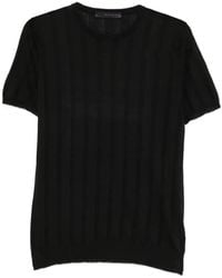 Jeordie's - Ribbed Short-Sleeve Cotton T-Shirt - Lyst