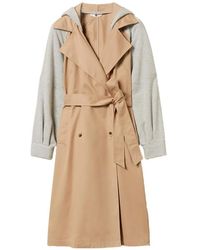 Twinset - Gabardine Plush Trench Coat - Lyst