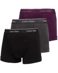 Calvin Klein - Logo-Waistband Trunks (Set Of Three) - Lyst