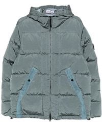 Stone Island - Padded Hooded Jacket - Lyst