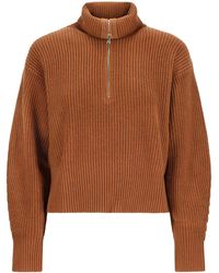 Max Mara - Pull Zippé À Col Roulé - Lyst