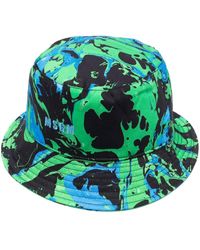 MSGM Cotton Tie-dyed Bucket Hat in Green for Men Mens Hats MSGM Hats Save 22% 