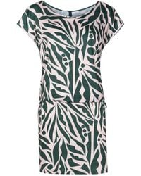 Lygia & Nanny - Abito Corto Shiva Con Stampa Grafica - Lyst