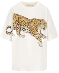 Zimmermann - Leopard-Print T-Shirt - Lyst